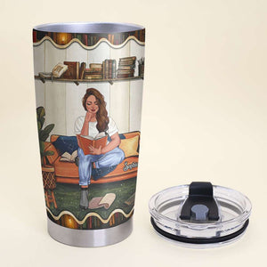 Just One More Chapter Personalized Tumbler, Gift For Book Lover - Tumbler Cup - GoDuckee