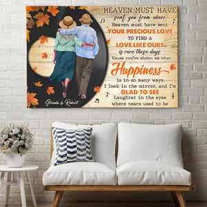 Personalized Fall Season Canvas Print, You've Shown Me What Happiness Is, Romantic Couple Home Decor - Poster & Canvas - GoDuckee