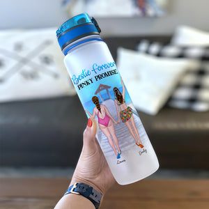Personalized Bikini Besties Tracker Bottle - No Matter What We Do, You'll Always Be There For Me - Water Bottles - GoDuckee