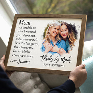 Mom Thank You So Much For Everything Personalized Canvas Print, Mother Gift - Poster & Canvas - GoDuckee