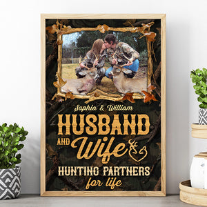Husband And Wife, Personalized Poster, Gifts For Hunting Couple - Poster & Canvas - GoDuckee