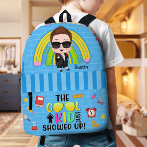 Boss The Cool Kid Just Showed Up, Personalized Backpack, Back-to-school Gift for Kids - Backpack - GoDuckee