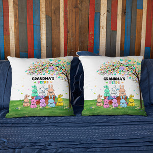 Grandma's Peeps, Personalized Pillow, Gift For Grandma - Pillow - GoDuckee