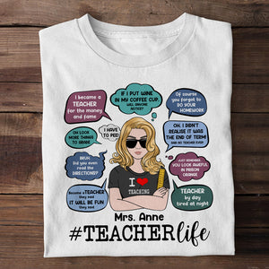 I Love Teaching Personalized Teacher Shirts, Gift For Teacher - Shirts - GoDuckee