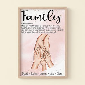 Family Hand In Hand, Family Canvas Poster - Poster & Canvas - GoDuckee