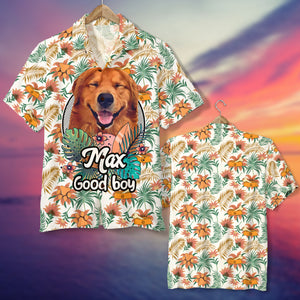 Custom Dog Face Hawaiian Shirt, Gift For Dog Lover, Dog Mom, Dog Dad - Hawaiian Shirts - GoDuckee