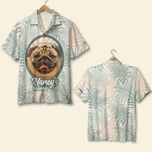 Custom Photo - Dog Lover Hawaiian Shirt - Floral Pattern - Hawaiian Shirts - GoDuckee