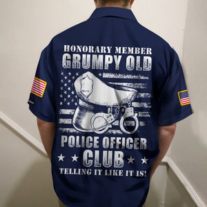 Personalized Police Hawaiian Shirt, Aloha Shirt - Honorary Member - Hawaiian Shirts - GoDuckee