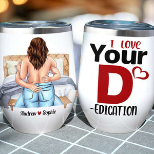 I Love Your Personality, Personalized Tumbler, Naughty Gifts For Couple - Wine Tumbler - GoDuckee