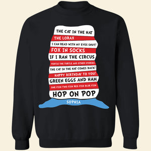 Name Book Lover T-shirt Hoodie Sweatshirt - Shirts - GoDuckee