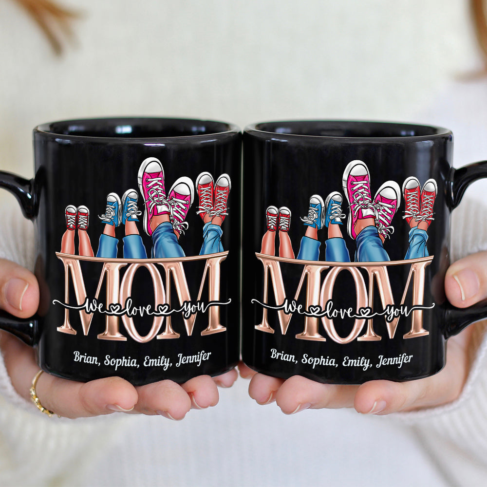 I Love You, Mom, Gift For Mom, Personalized Mug, Shoes Mug, Mother's Day Gift - Coffee Mug - GoDuckee