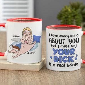 I Love Everything About You Personalized Mug, Funny Gift For Couple - Coffee Mug - GoDuckee