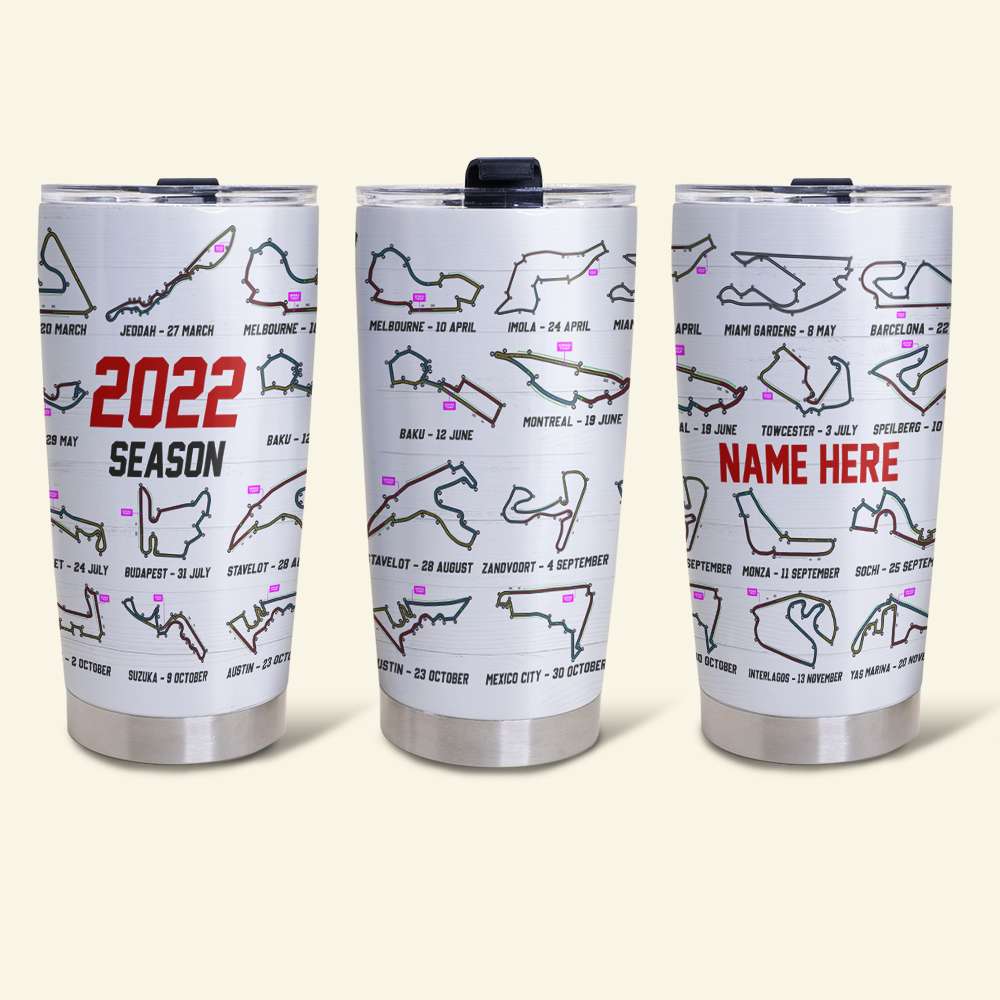 F1 Racing 2022 Season - Personalized Tumbler Cup - Gift for Fans - Tumbler Cup - GoDuckee
