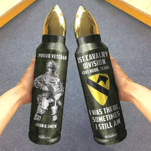 Personalized Veteran Bullet Tumbler - I Was There, Sometimes I Still Am - Water Bottles - GoDuckee