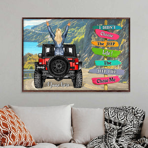 The Life Chose Me, Personalized Canvas Print, Gifts for Car Lovers, Car Girls - Poster & Canvas - GoDuckee