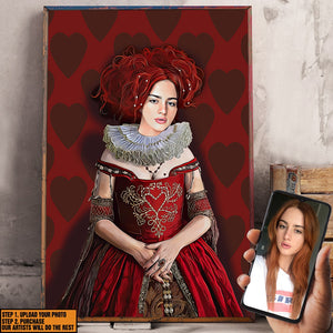 Custom Image Heart Queen Wall Art - Poster & Canvas - GoDuckee