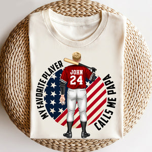 Baseball My Favorite Player Call Me Papa Personalized Shirt - Shirts - GoDuckee