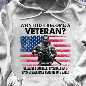 Veteran Why Did I Become A Veteran Custom Shirts - Shirts - GoDuckee