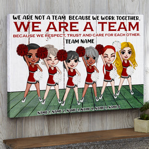 Personalized Cheerleading Girl Poster - We Are A Team Because We Respect Trust And Care For Each Other - Poster & Canvas - GoDuckee