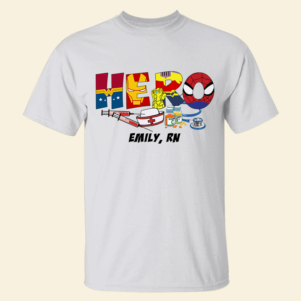 Personalized Nurse Shirt, Custom Letters - Shirts - GoDuckee