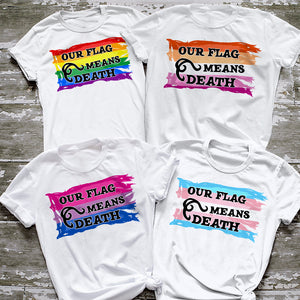 Our Flag Means Death Personalized LGBT Shirts - Shirts - GoDuckee
