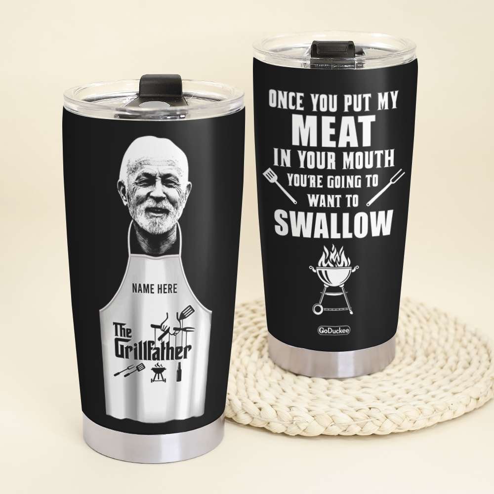 Personalized Father's Day Tumbler Cup - The Grillfather - Tumbler Cup - GoDuckee