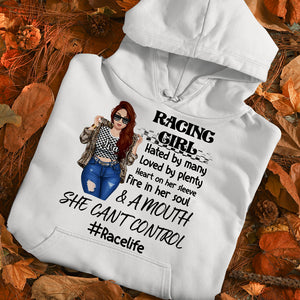 Racing Girl Hated By Many Loved By Plenty Personalized Shirts - Shirts - GoDuckee