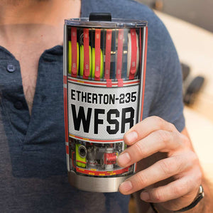 Personalized Firefighter Tumbler - Fire Engine And Fire Equipment - Tumbler Cup - GoDuckee