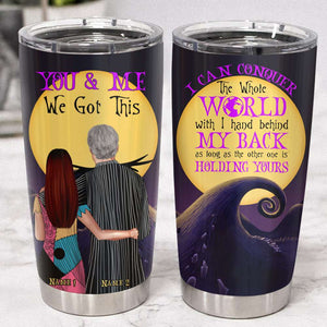 Personalized Couple Tumbler - You and Me, We Got This - We're Simply Meant To Be - Tumbler Cup - GoDuckee