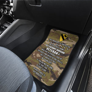 Personalized Veteran Car Mats, This Property Is Protected By A Veteran Lack of Patience, Custom Military Unit - Doormat - GoDuckee