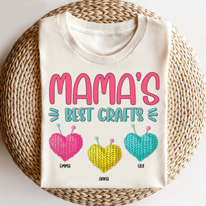 Knitting Mother's Day Best Crafts Personalized Shirt Gift For Mom - Shirts - GoDuckee