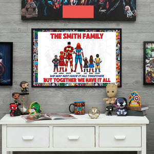Super Family Together We Have It All, Personalized Family Canvas Print - Poster & Canvas - GoDuckee