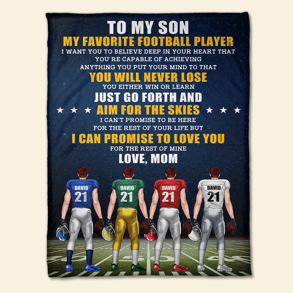 Personalized American Football Brothers Blanket - You Will Never Lose - Blanket - GoDuckee