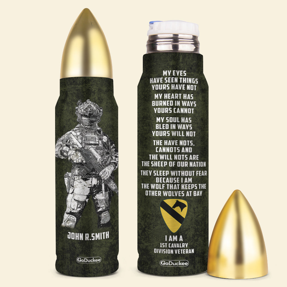 The Havenot Cannots Willnots - The Sheep Of Our Nation, Personalized Bullet Tumbler, Military Gifts, Custom Military Unit - Water Bottles - GoDuckee