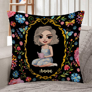Book Pillow I Just Want To Read Personalized Pillow Gift For Book Girl - Pillow - GoDuckee