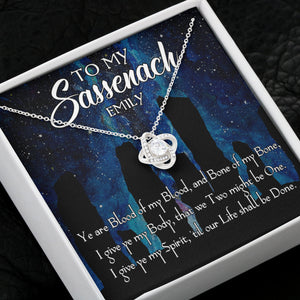 Couple To My Sassenach You Are Blood Of My Blood Personalized Message Card Jewelry 2HUHI1012 - Jewelry - GoDuckee
