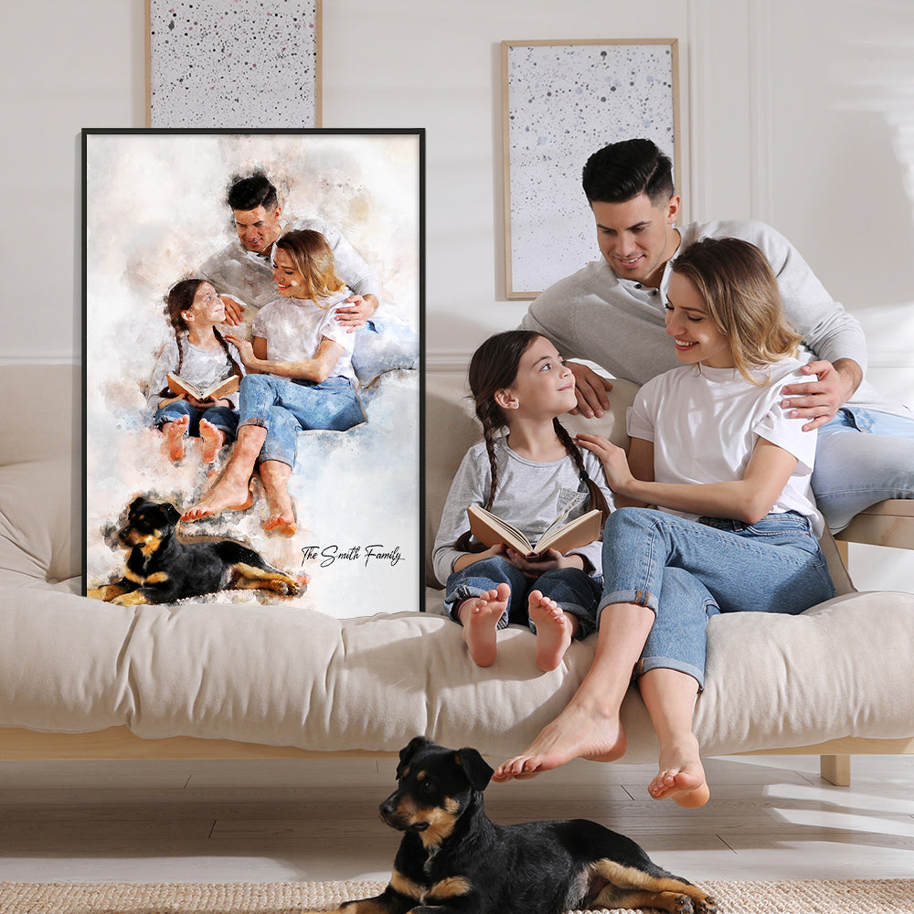 Family Personalized Wall Art Gift For Friend - Poster & Canvas - GoDuckee