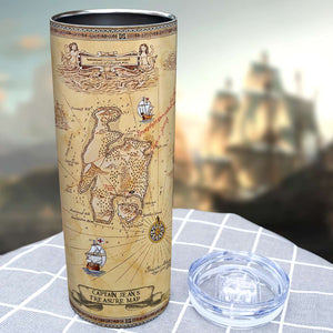 Treasure Island Map Robert Louis Stevenson Personalized Tumbler Cup - Tumbler Cup - GoDuckee