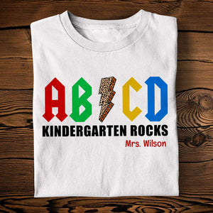 Teacher ABCD Gonna Rock, Personalized Shirt for Teachers Back-to-school Season - Shirts - GoDuckee