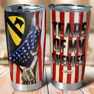 Tears Of My Enemies, Personalized Tumbler, Military Gifts - Tumbler Cup - GoDuckee