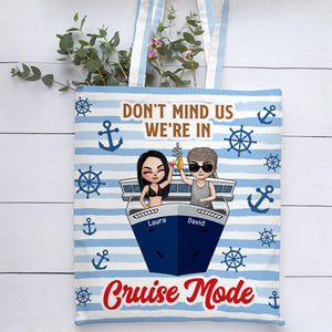 Cruising Don't Mind Us We're In - Personalized Tote Bag - Gift For Cruising Lovers - Tote Bag - GoDuckee