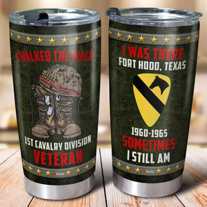 Veteran I Walked The Walk I Was There Sometimes I Still Am, Personalized Tumbler, Military Gifts - Tumbler Cup - GoDuckee