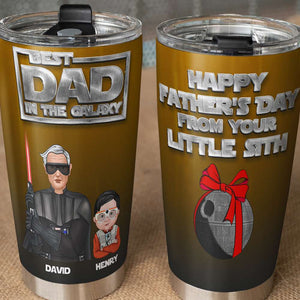 Personalized Father's Day Tumbler Cup Gift For Father Best Dad In The Galaxy - Tumbler Cup - GoDuckee