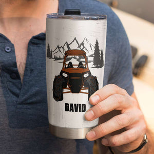 Personalized UTV Racing Tumbler - Passenger Rules No Quoting Traffic Laws - Tumbler Cup - GoDuckee