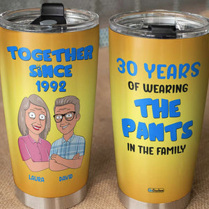 Personalized Old Couple Tumbler Cup - Together Since - Tumbler Cup - GoDuckee