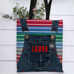 Personalized Killer Doll Overall Tote Bag, Horror Halloween Gift - Tote Bag - GoDuckee