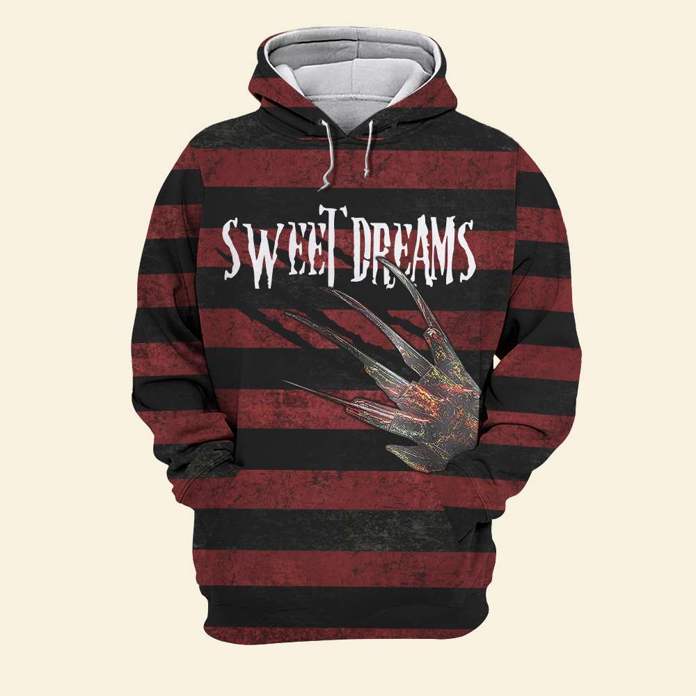 Sweet Dreams All Over Print Products - Freddy Krueger Sweater Pattern - AOP Products - GoDuckee