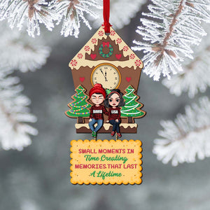 Couple Memories That Last A Lifetime, Personalized Wood Ornament - Ornament - GoDuckee