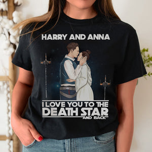 Couple I Love You To The Death And Back Personalized Shirts - Shirts - GoDuckee