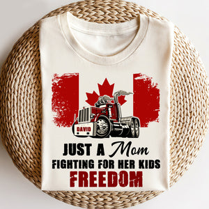 Trucker Fighting For Freedom - Gift For Truckers' Family - Personalized Shirts - Shirts - GoDuckee